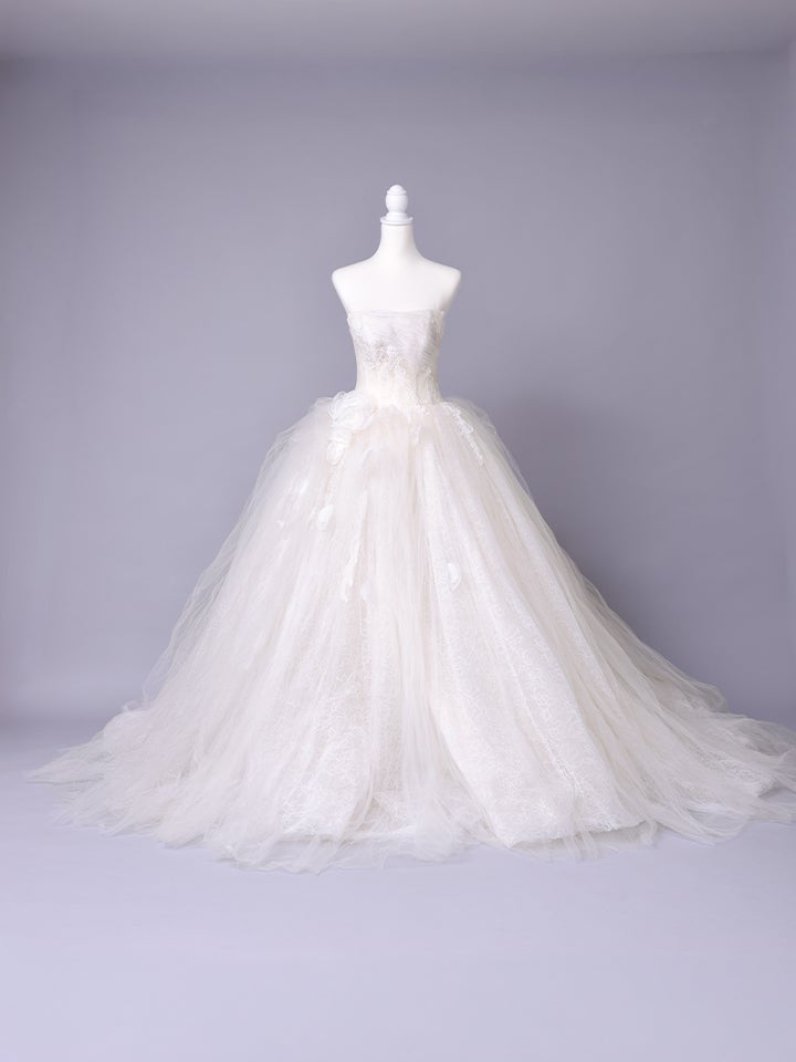 vanityME.couture. バニティーミークチュール Blanc Petale Couture ブラン・ペタル・クチュール ロングドレス ホワイト 白 フラワー チュール プリンセス バースデー vctr-c-lw2730