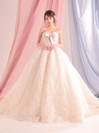 vanityME.couture. バニティーミークチュール Fleur Ruban Couture フルール・リュバン・クチュール ロングドレス ホワイト 白 総レース リボン バースデー vctr-c-5126