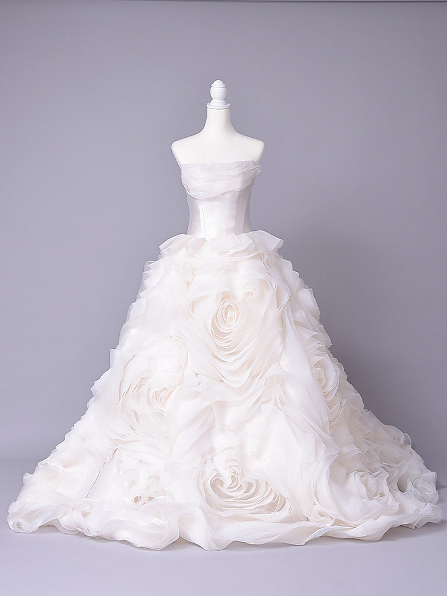 vanityME.couture. バニティーミークチュール Rose Neige Couture ローズ・ネージュ・クチュール ロングドレス ホワイト 白 薔薇 フリル ボリューム バースデー vctr-c-lw-160