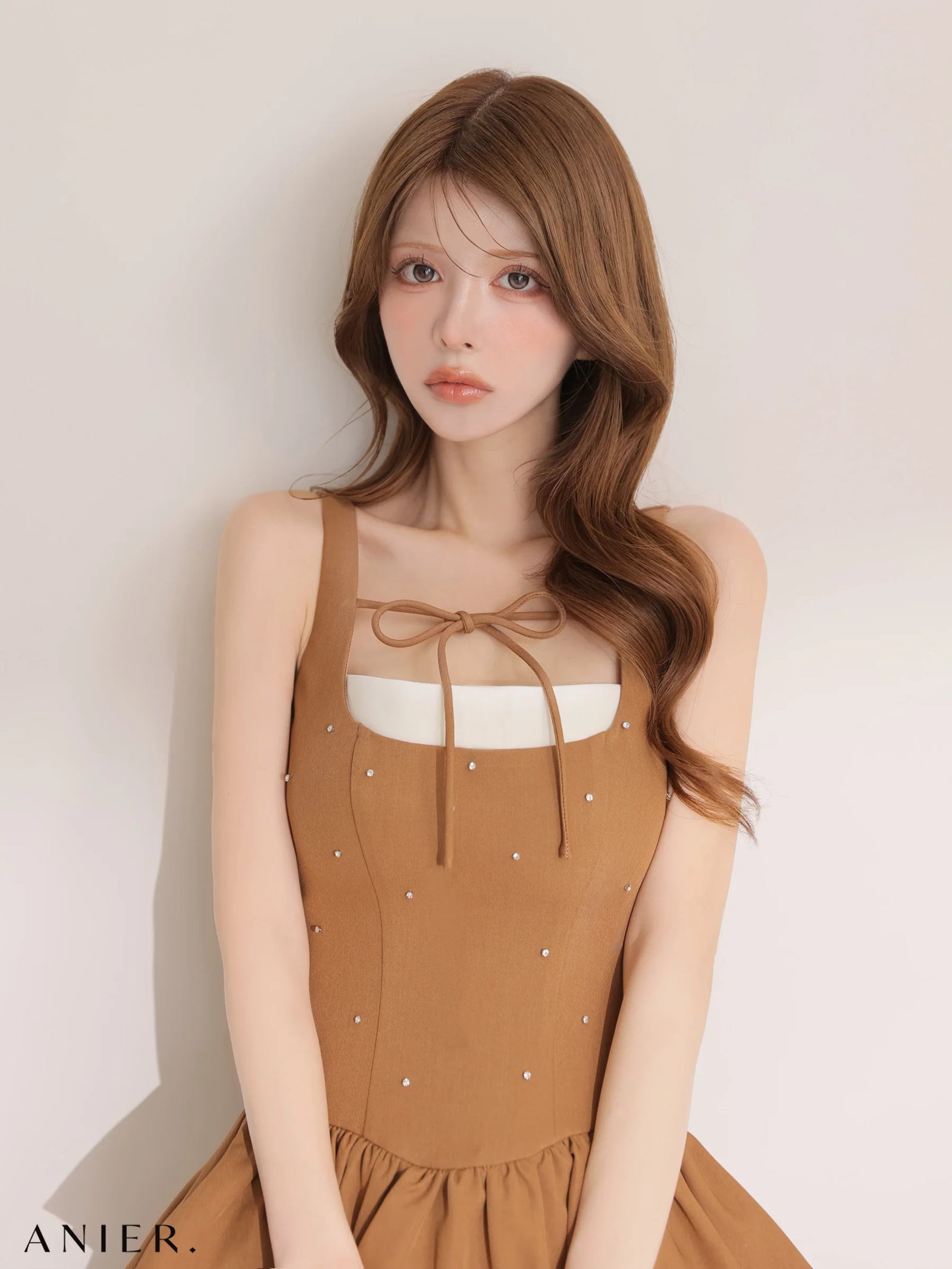 ROBE de FLEURS anier.ROBE ローブドフルール アニエルローブ 【XSサイズあり】Mute feminine tiered mini dress（anier4079） fm-anier4079-c