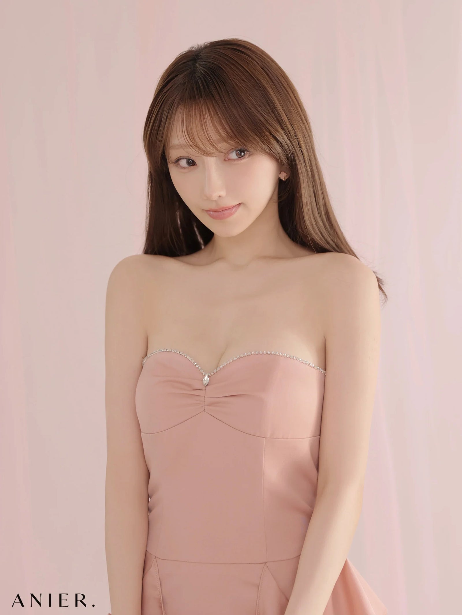 ROBE de FLEURS anier.ROBE ローブドフルール アニエルローブ 【XSサイズあり】Minimal bijou trim ruffled mini dress fm-anier4080-c