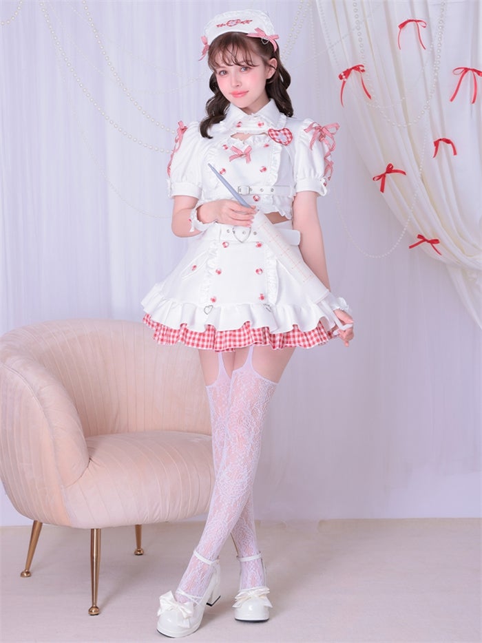 【12点セット】Malymoon マリームーン チェリーチェックブランナース mlcs26043