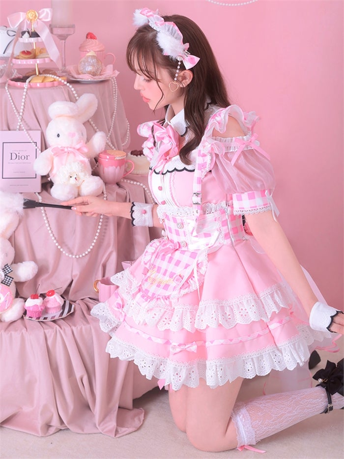 【12点セット】Malymoon マリームーン ラブポップギンガムキティメイド mlcs25224