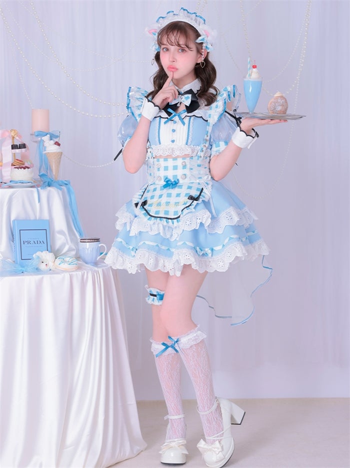 【12点セット】Malymoon マリームーン ラブポップギンガムキティメイド mlcs25224