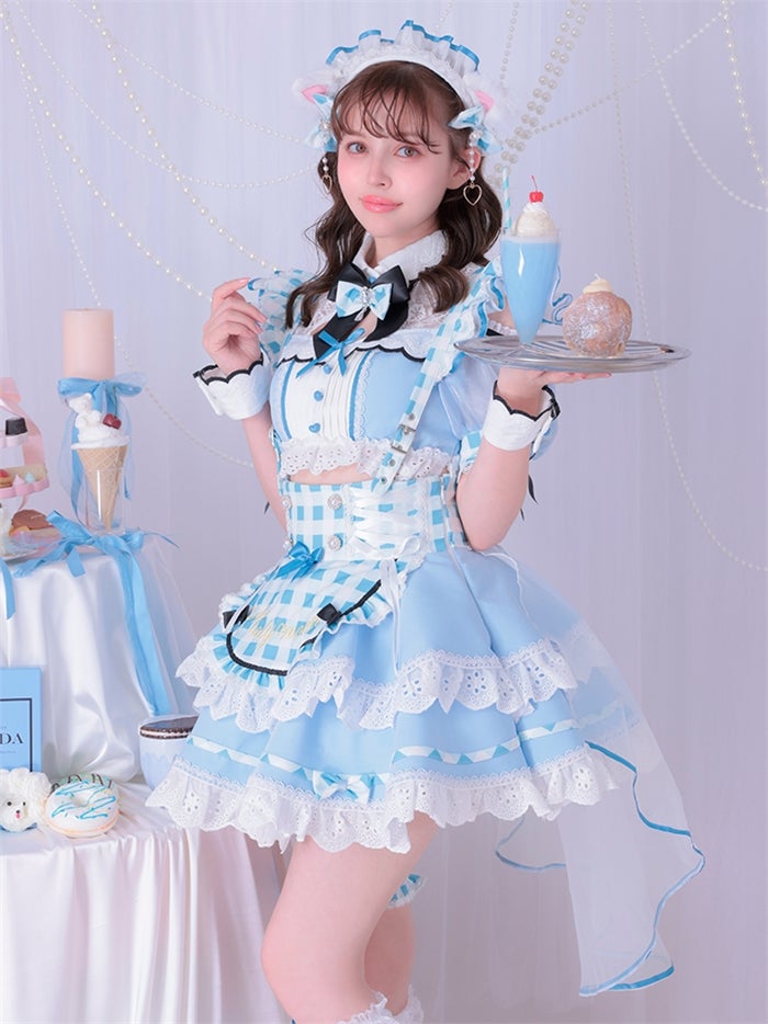 【12点セット】Malymoon マリームーン ラブポップギンガムキティメイド mlcs25224