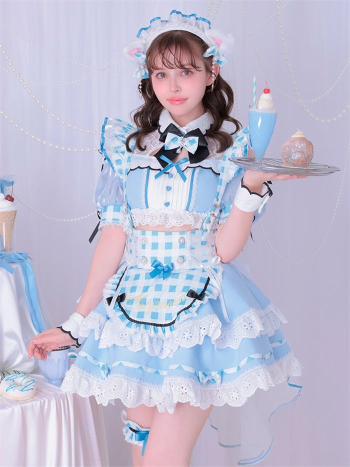 【12点セット】Malymoon マリームーン ラブポップギンガムキティメイド mlcs25224
