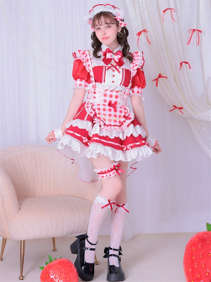 【12点セット】Malymoon マリームーン ラブポップギンガムキティメイド mlcs25224