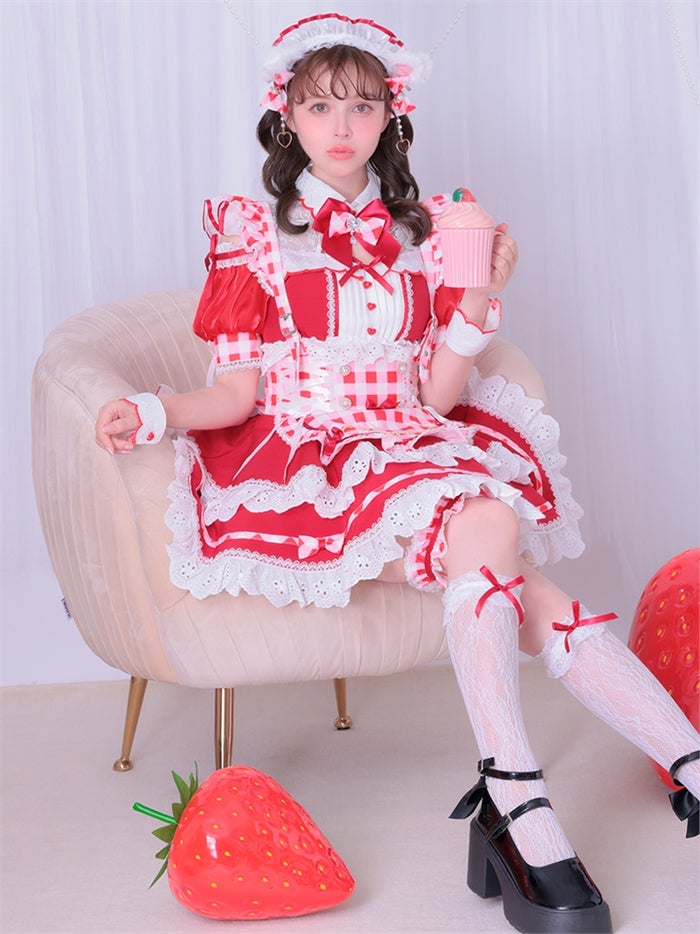 【12点セット】Malymoon マリームーン ラブポップギンガムキティメイド mlcs25224