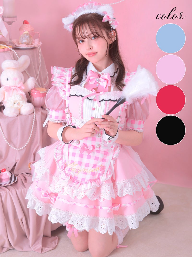 【12点セット】Malymoon マリームーン ラブポップギンガムキティメイド mlcs25224