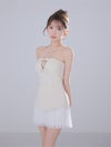 ROBE de FLEURS anier.ROBE ローブドフルール アニエルローブ 【XSサイズあり】 Twin Bow Layered Mini Dress（anier4090） fm-anier4090-c