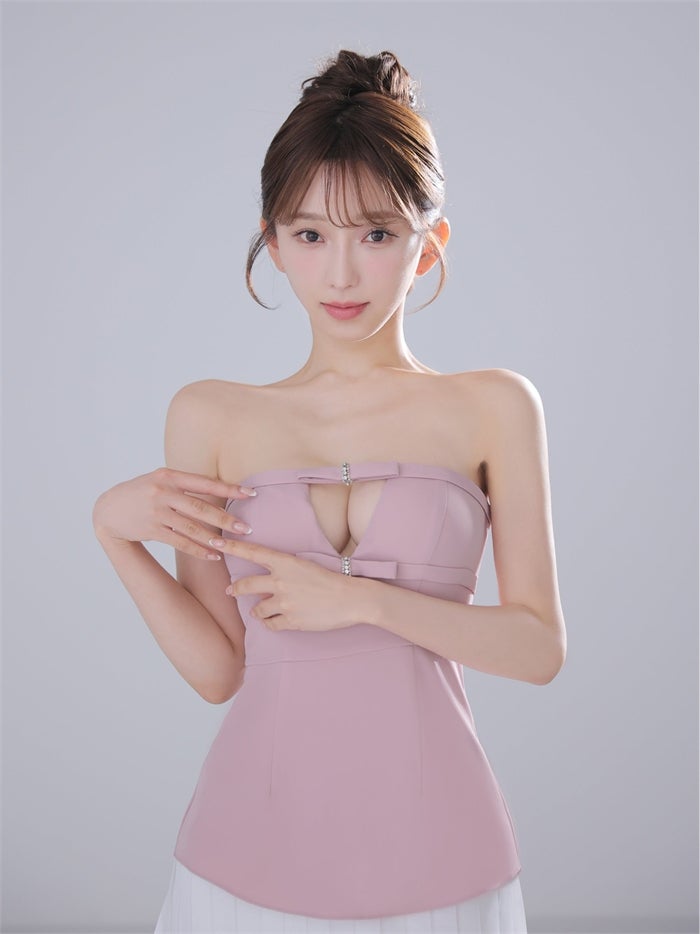 ROBE de FLEURS anier.ROBE ローブドフルール アニエルローブ 【XSサイズあり】 Twin Bow Layered Mini Dress（anier4090） fm-anier4090-c