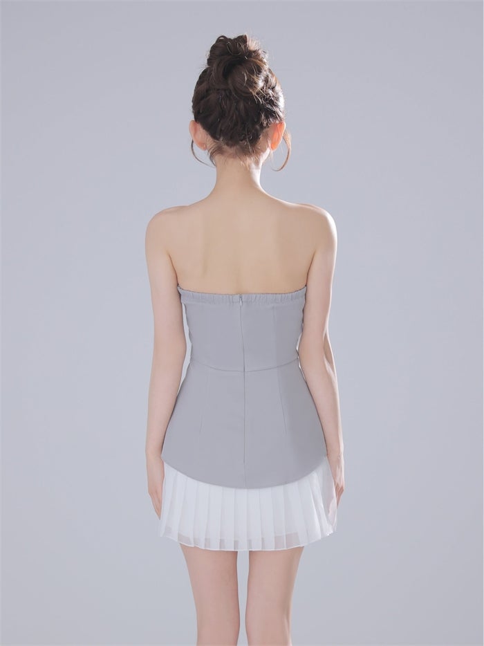 ROBE de FLEURS anier.ROBE ローブドフルール アニエルローブ 【XSサイズあり】 Twin Bow Layered Mini Dress（anier4090） fm-anier4090-c