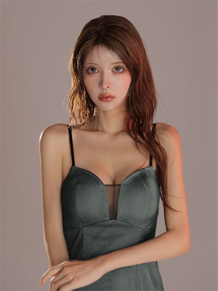 ROBE de FLEURS anier.ROBE ローブドフルール アニエルローブ 【XSサイズあり】Sheer Overlay Mini Dress fm-anier4093-c