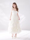 ROBE de FLEURS ローブドフルール 【XS～Lサイズあり】 ショルダーリボンバルーンフリルロングキャバドレス fm4687-c