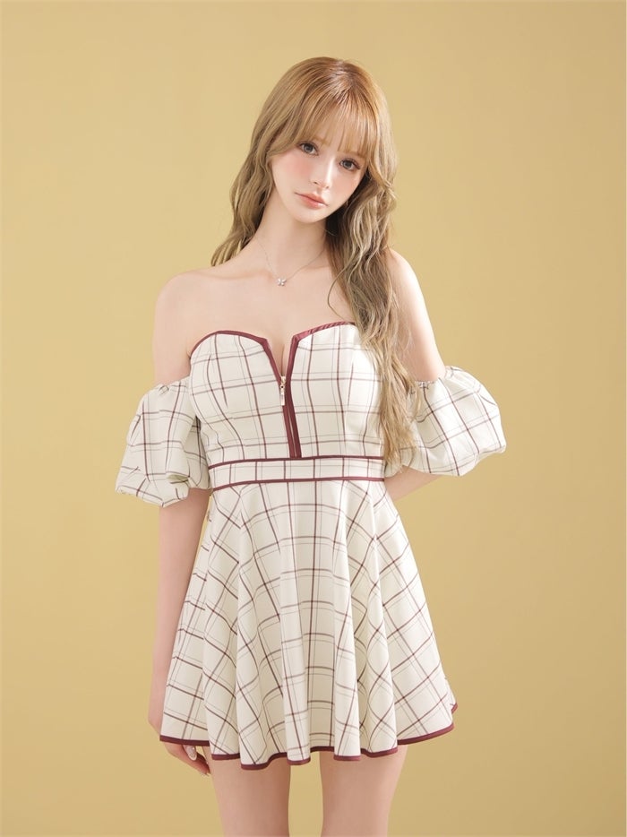 ROBE de FLEURS ローブドフルール 【XS～Lサイズあり】 チェックツイル