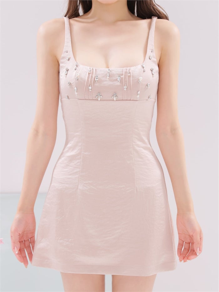 ROBE de FLEURS anier.ROBE ローブドフルール アニエルローブ Stella Bijou Mini Dress fm-anier4089-c