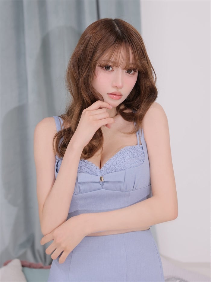 ROBE de FLEURS ローブドフルール リボンセットアップフレアミニキャバドレス fm4198-c