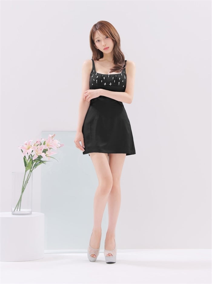 ROBE de FLEURS anier.ROBE ローブドフルール アニエルローブ Stella Bijou Mini Dress fm-anier4089