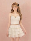 ROBE de FLEURS ローブドフルール ビジューラメチュールフレアセットアップミニキャバドレス fm4939-c