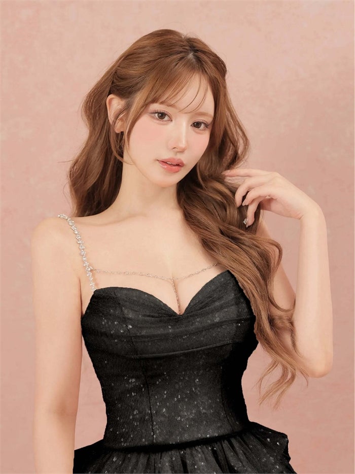 ROBE de FLEURS ローブドフルール ビジューラメチュールフレアセットアップミニキャバドレス fm4939-c