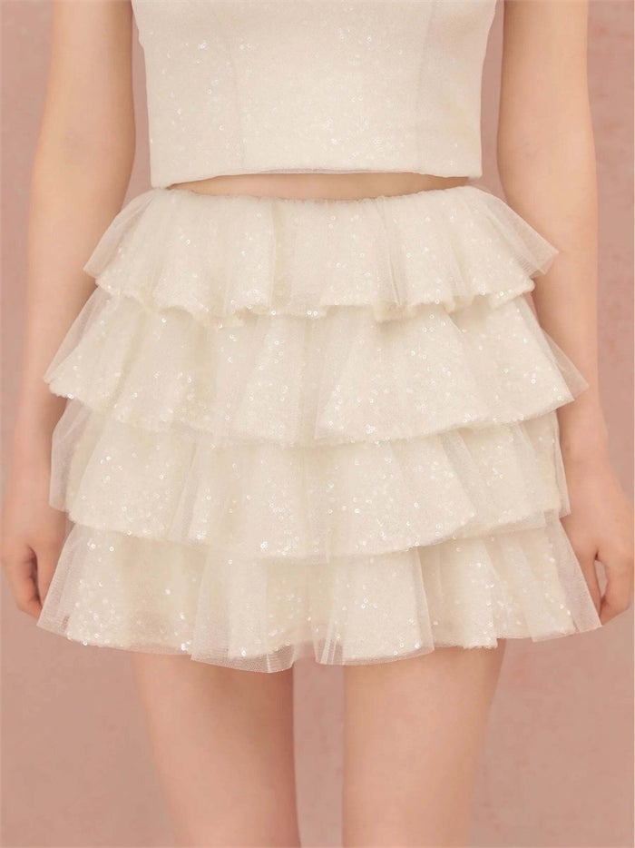 ROBE de FLEURS ローブドフルール ビジューラメチュールフレアセットアップミニキャバドレス fm4939-c