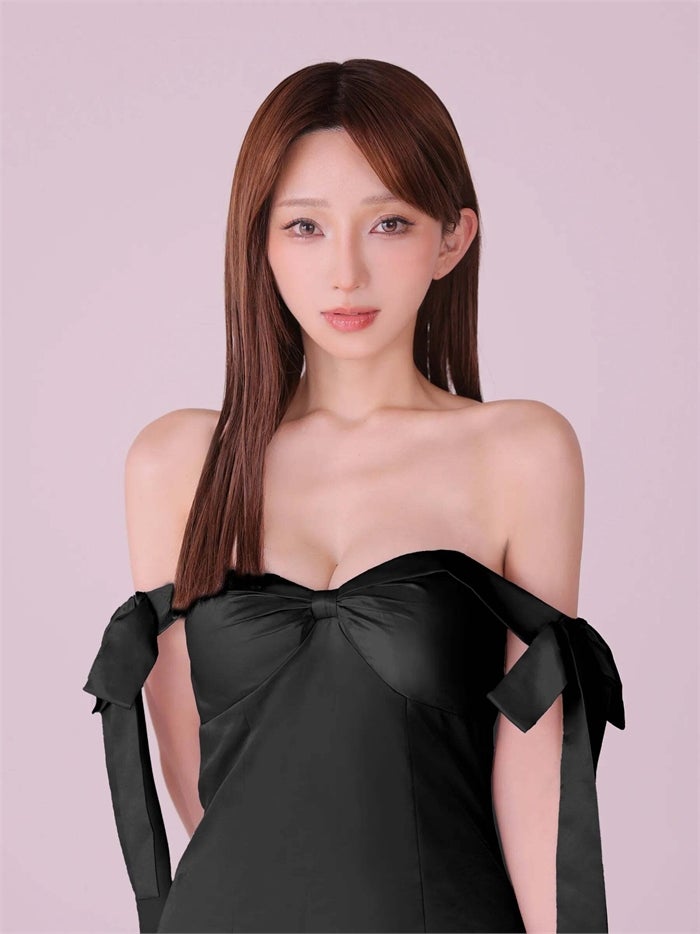 ROBE de FLEURS anier.ROBE ローブドフルール アニエルローブ Allure Ribbon Dress fm-anier4097-c