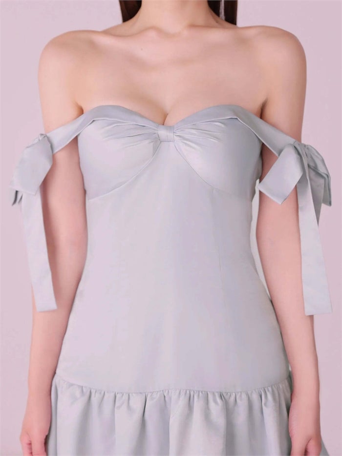 ROBE de FLEURS anier.ROBE ローブドフルール アニエルローブ Allure Ribbon Dress fm-anier4097-c