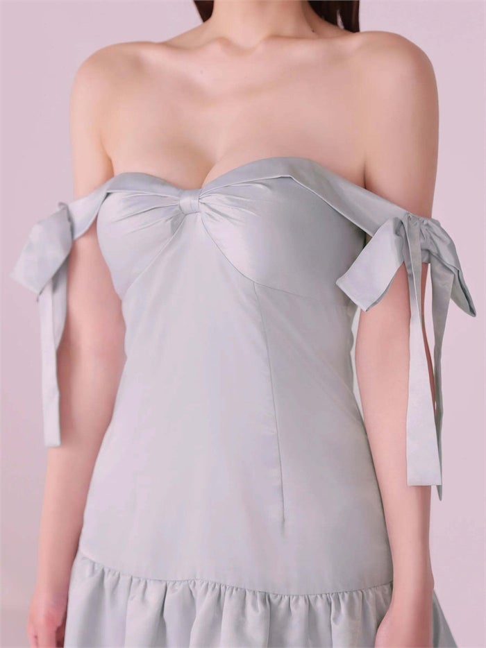 ROBE de FLEURS anier.ROBE ローブドフルール アニエルローブ Allure Ribbon Dress fm-anier4097-c