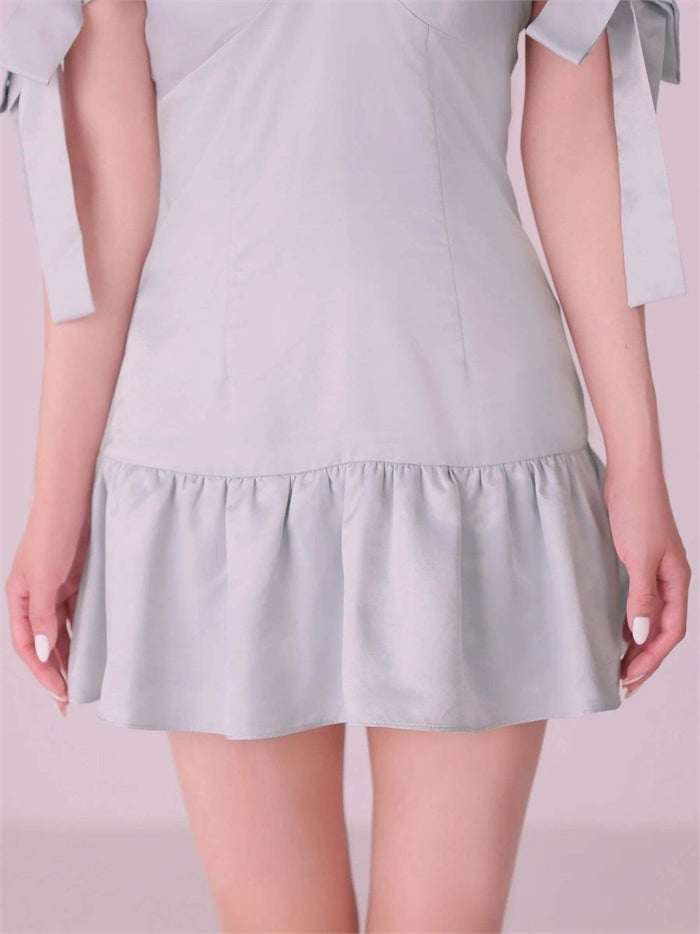 ROBE de FLEURS anier.ROBE ローブドフルール アニエルローブ Allure Ribbon Dress fm-anier4097-c