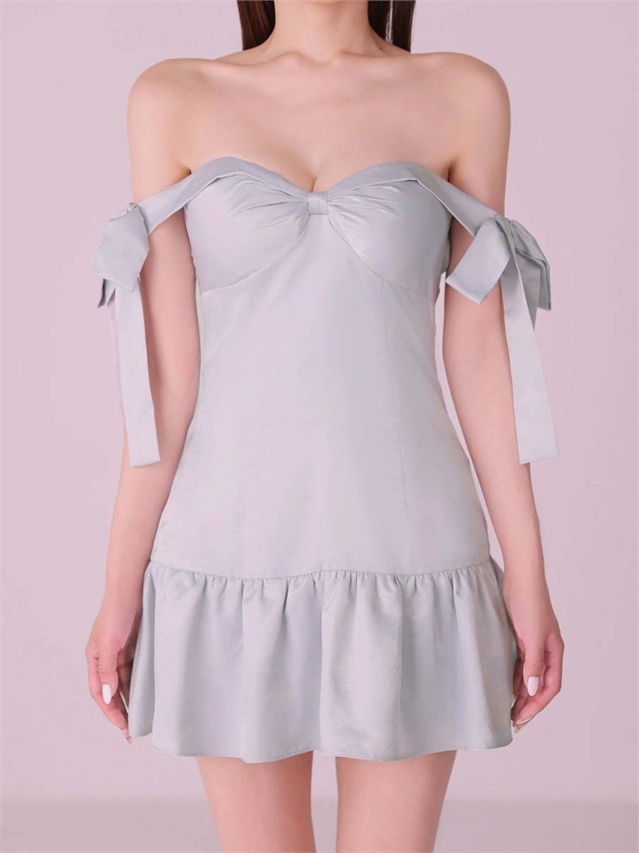 ROBE de FLEURS anier.ROBE ローブドフルール アニエルローブ Allure Ribbon Dress fm-anier4097-c