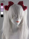 リボンヘアピン 髪飾り コスプレ小物  ホワイト ブラック ピンク ラベンダー レッド vcsit-26045-ja