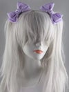 リボンヘアピン 髪飾り コスプレ小物  ホワイト ブラック ピンク ラベンダー レッド vcsit-26045-ja