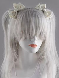 リボンヘアピン 髪飾り コスプレ小物  ホワイト ブラック ピンク ラベンダー レッド vcsit-26045-ja