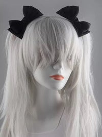 リボンヘアピン 髪飾り コスプレ小物  ホワイト ブラック ピンク ラベンダー レッド vcsit-26045-ja