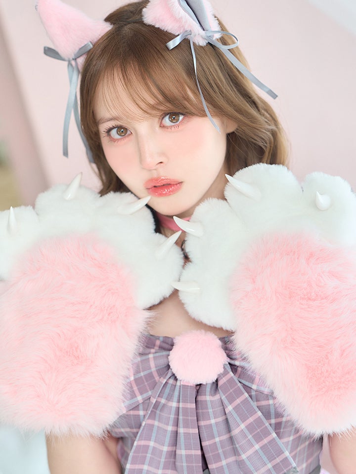 【3点セット】vanityME. × MIYANISHIYAMA おすましネコちゃんドレス ピンク vcsct-260152-1-ac