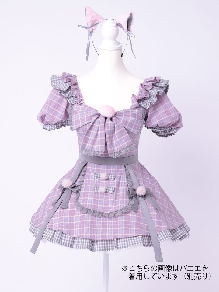 【3点セット】vanityME. × MIYANISHIYAMA おすましネコちゃんドレス ピンク vcsct-260152-1-ac