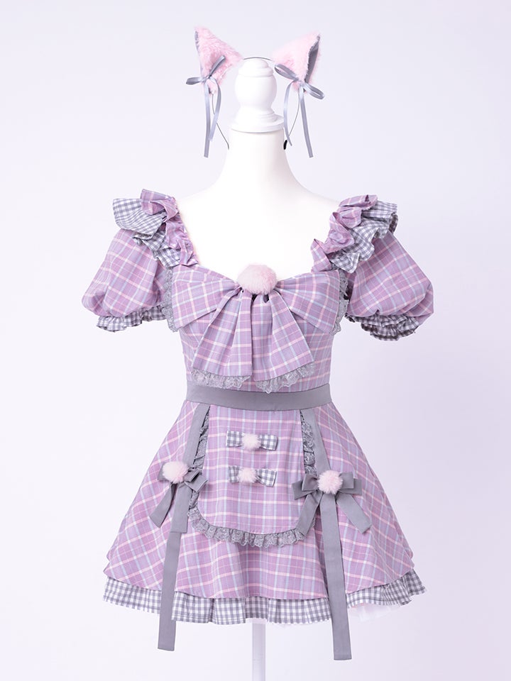 【3点セット】vanityME. × MIYANISHIYAMA おすましネコちゃんドレス ピンク vcsct-260152-1-ac