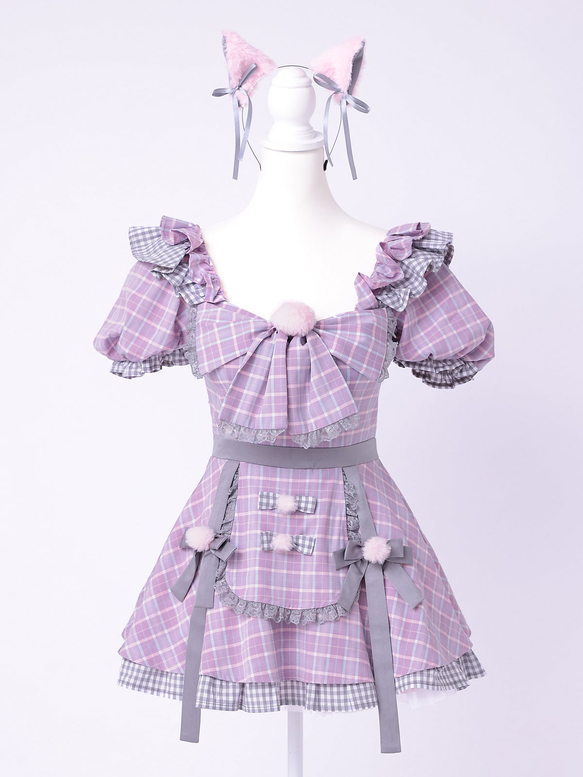 【3点セット】vanityME. × MIYANISHIYAMA おすましネコちゃんドレス ピンク vcsct-260152-1-ac