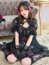 【3点セット】Secret Garden シークレットガーデン クラシカルフリルメイド ホワイト ブラック vcsot-260158-na-ac