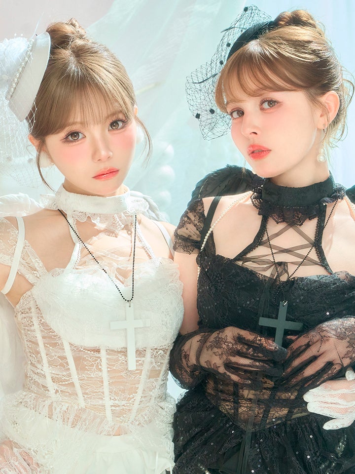 【7点セット】MARIA with fabulous Lace マリアウィズファビュラスレース レースエンジェル ブラック vcsot-260530-2-ac