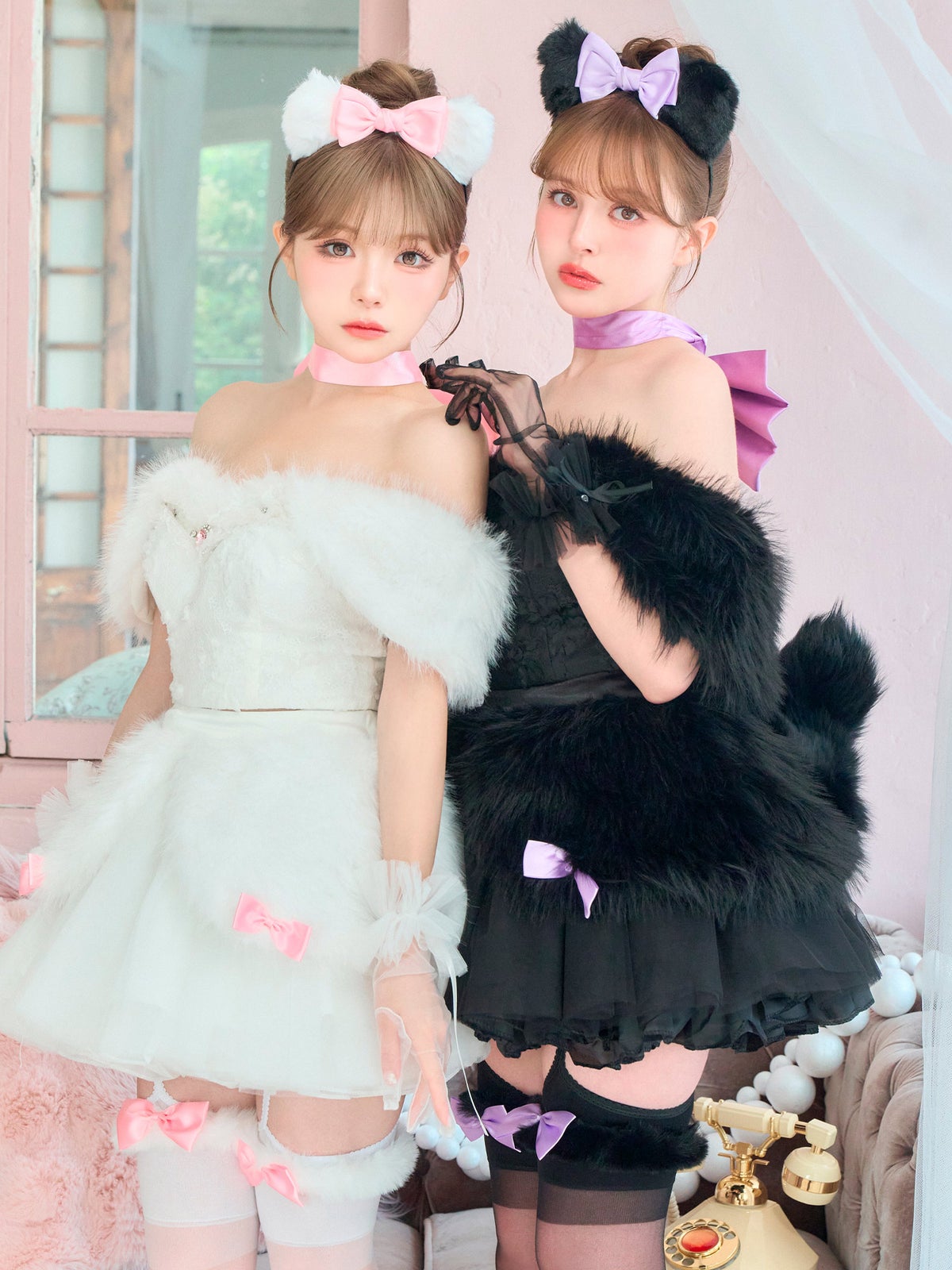 【7点セット】Lady Marie Lady Marie レディマリー ファーリボンキャット ホワイト vcsct-260155-1-na