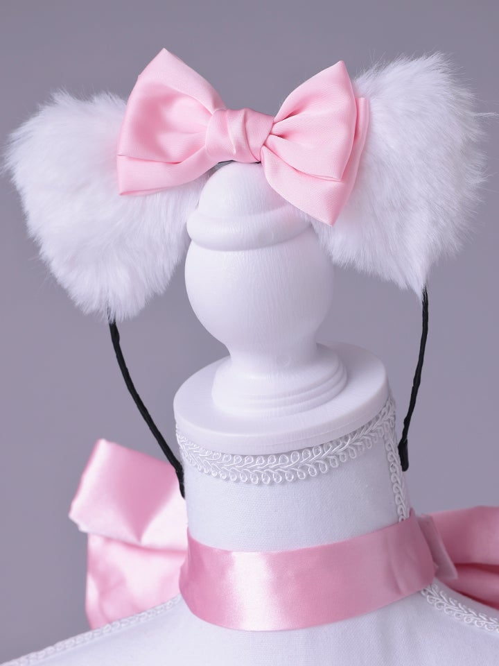 【7点セット】Lady Marie Lady Marie レディマリー ファーリボンキャット ホワイト vcsct-260155-1-na