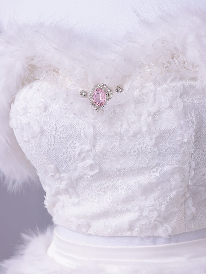【7点セット】Lady Marie Lady Marie レディマリー ファーリボンキャット ホワイト vcsct-260155-1-na