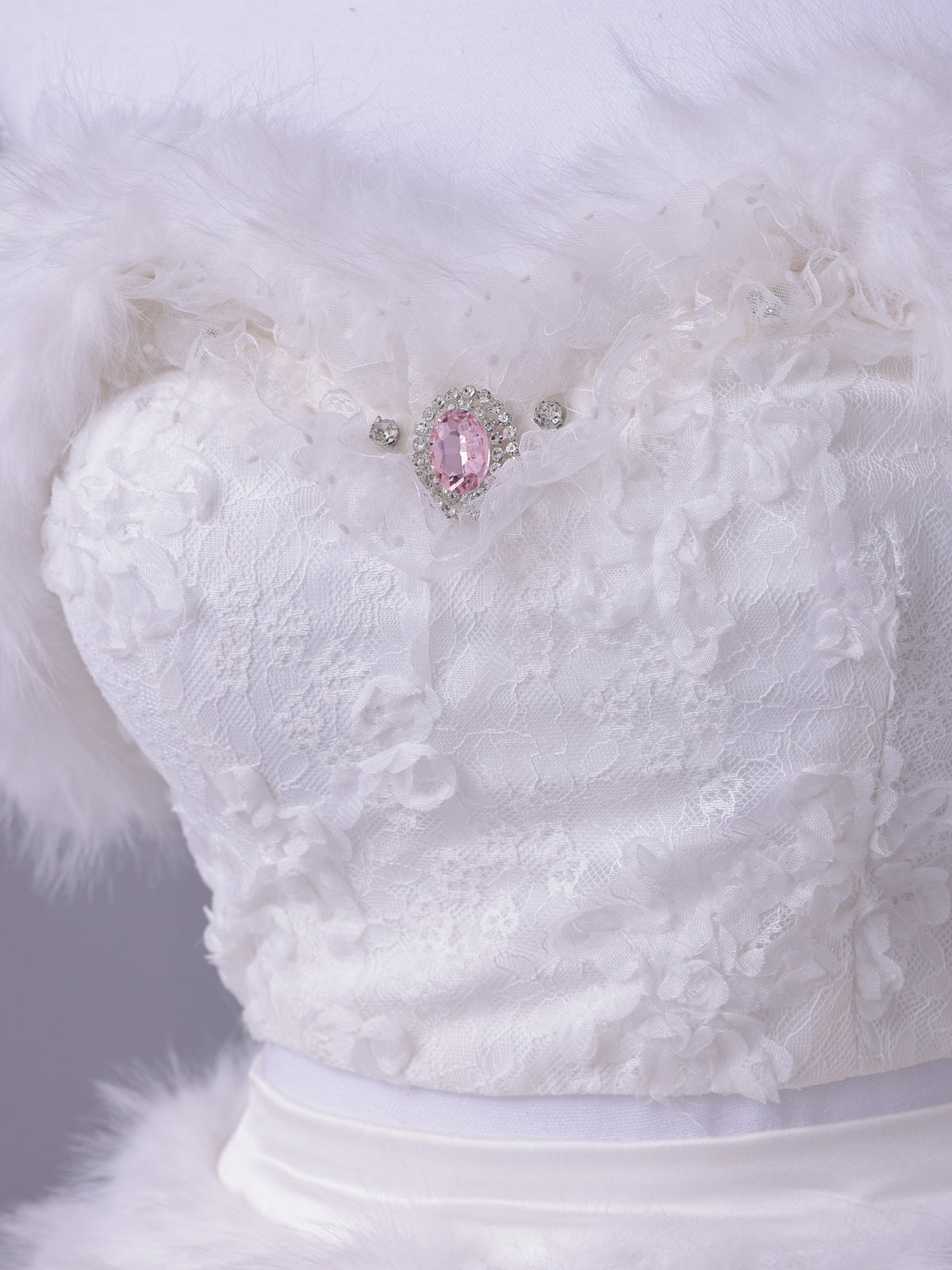 【7点セット】Lady Marie Lady Marie レディマリー ファーリボンキャット ホワイト vcsct-260155-1-na