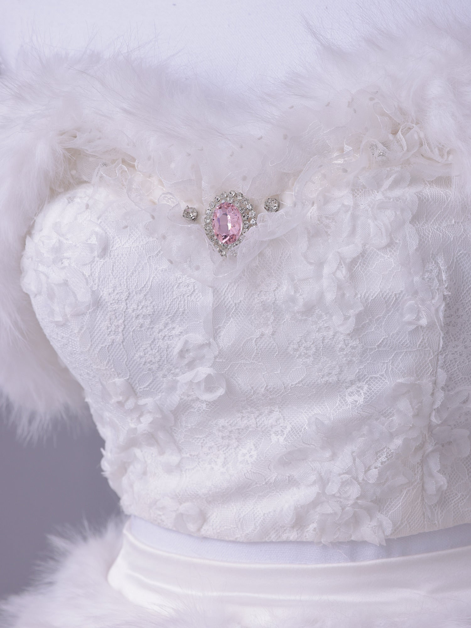 【7点セット】Lady Marie Lady Marie レディマリー ファーリボンキャット ホワイト vcsct-260155-1-na