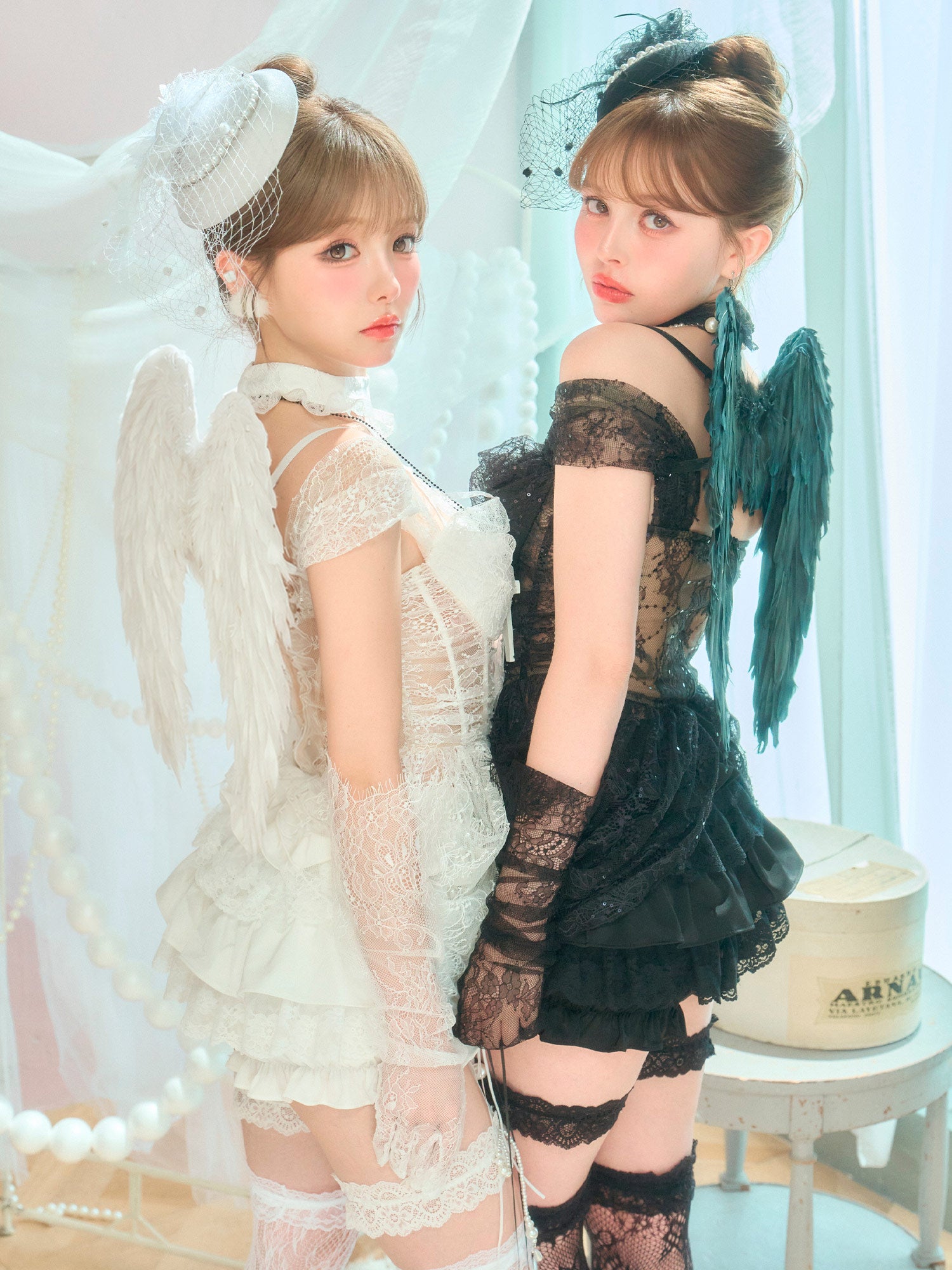 【7点セット】MARIA with fabulous Lace マリアウィズファビュラスレース レースエンジェル ホワイト vcsot-260530-1a