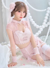 【5点セット】ROS? Chinois ロゼシノワ レースローズチャイナ ピンク vcsch-26016-1