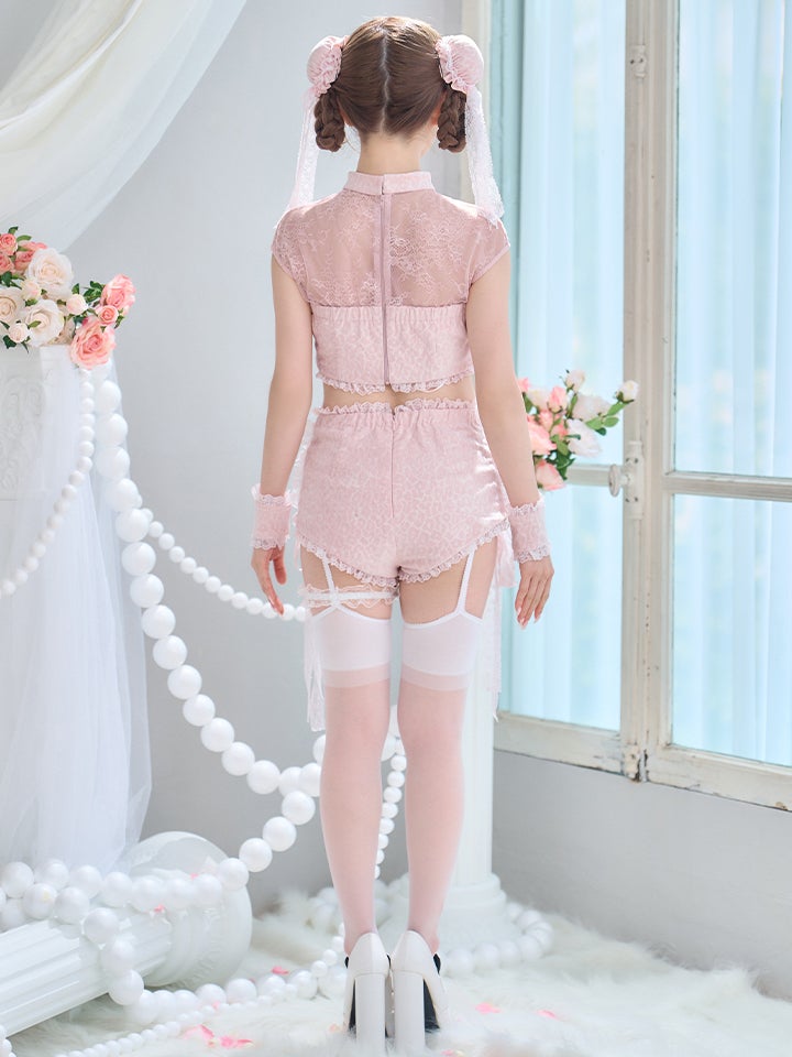 【5点セット】ROS? Chinois ロゼシノワ レースローズチャイナ ピンク vcsch-26016-1