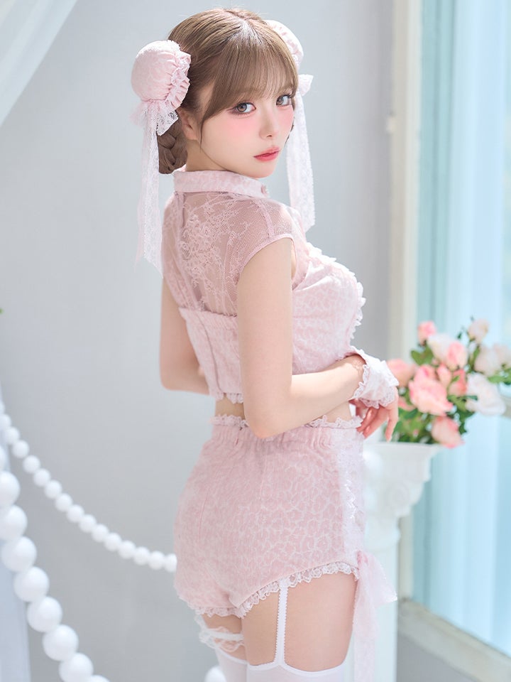 【5点セット】ROS? Chinois ロゼシノワ レースローズチャイナ ピンク vcsch-26016-1