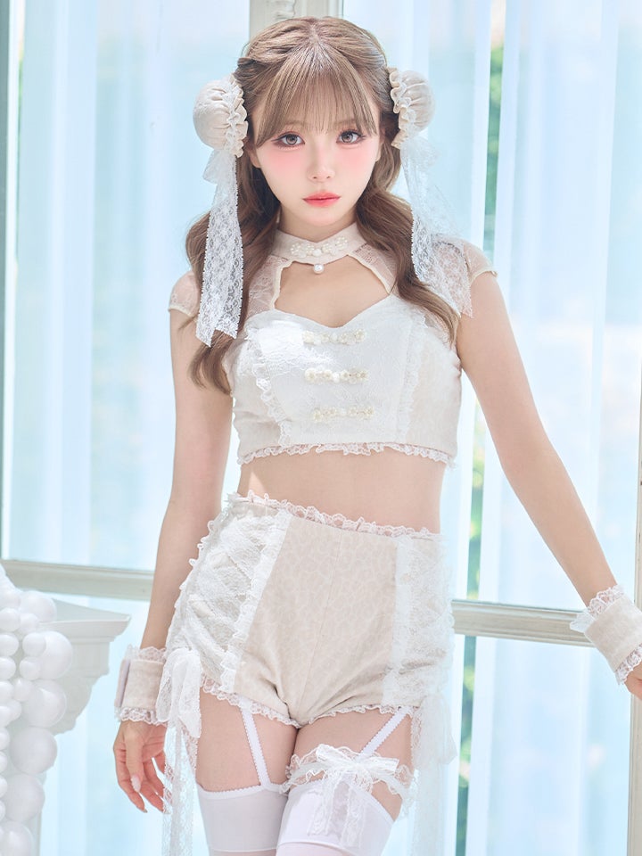 【5点セット】ALVINO Chinois アルヴィノシノワ レースローズチャイナ アイボリー vcsch-260160-2-ac